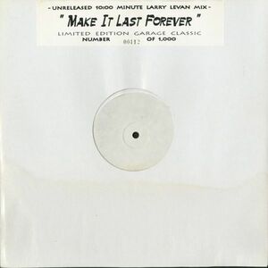 試聴 Inner Life - Make It Last Forever (Unreleased 10:00 Minute Larry Levan Mix) [12inch] Not On Label US Disco