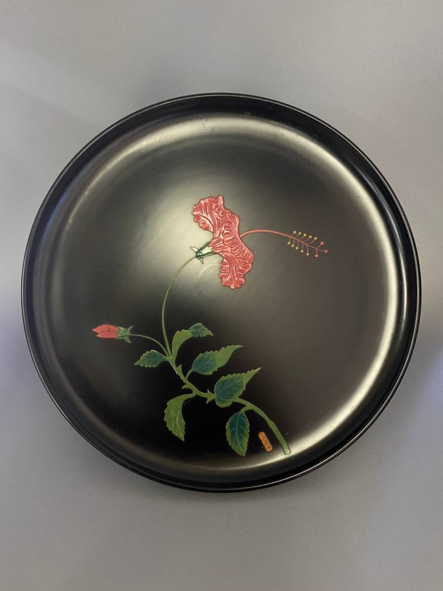 最も完璧な 琉球漆工 沖縄 ハイビスカス 絵皿 漆芸 - education.semel