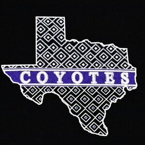 USA古着 テキサス COYOTES ロゴ Tシャツ sizeXL 黒 ブラック コヨーテ ビッグシルエット 大きいサイズ アメリカ アメカジ GILDANの画像3