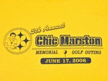 2000sUSA古着 ゴルフ ピッツバーグスティーラーズ パロディ ロゴ Tシャツ sizeL 黄色 イエロー スポーツ GOLF 2000年代 アメリカ Y2K_画像2
