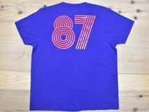 USA古着 OLD NAVY 87 ナンバリング Tシャツ sizeXL 青 ブルー オールドネイビー ビッグシルエット 大きいサイズ ゆるだぼ アメリカ 海外_画像2