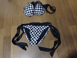 ホームクリーニング済　Mサイズ　M　リエンダ　水着ビキニ ドット柄 ビキニ水着　rienda　丸井　