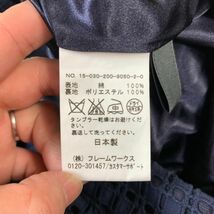 SPICK AND SPAN ガウチョパンツ ネイビー スピックアンドスパン 紺色 コットン ポリエステル 36 B463_画像6