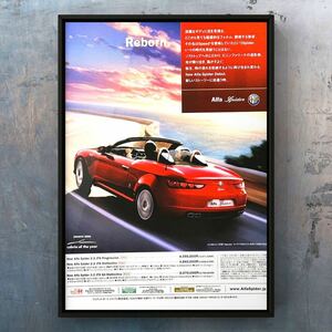 当時物 3代目 アルファスパイダー 広告/ブレラ アルファ スパイダー Alfa Brera アルファロメオ Alfa Romeo ミニカー ホイール 赤 レッド