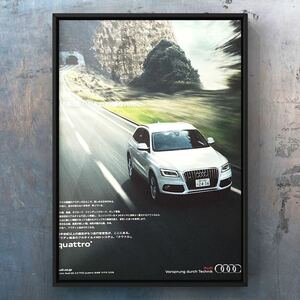 当時物 アウディ Q5 広告 / Audi クワトロ クアトロ quattro ホイール グリル 中古 カスタム パーツ カタログ 部品 ヘッドライト 車高調