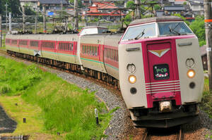 鉄道 デジ 写真 画像 381系 増結9両編成 特急やくも 100