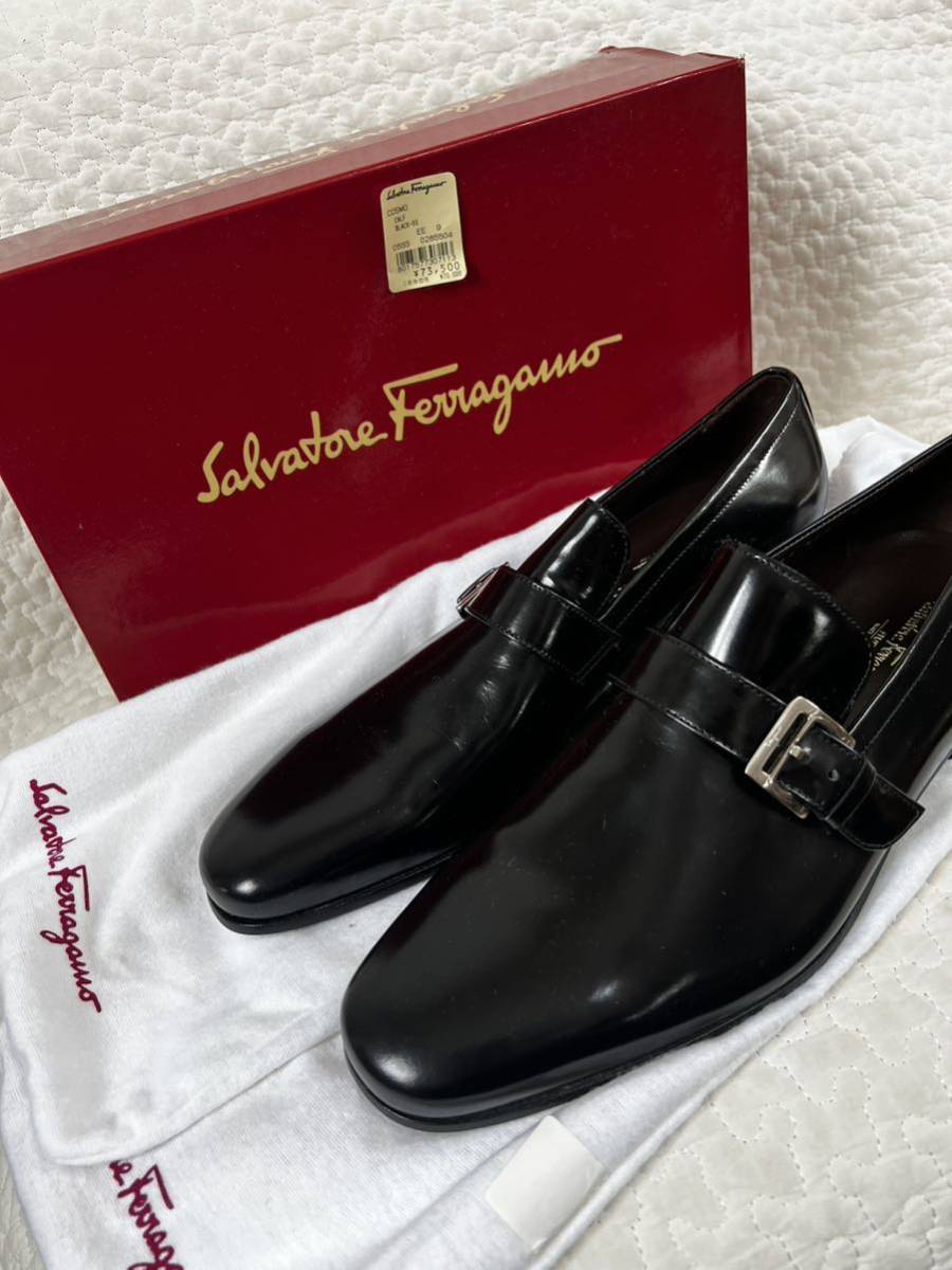 最新ショップニュース フェラガモ Ferragamo 革靴 黒 メンズ 新品 未