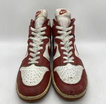 【29cm】1985s Vintage NIKE DUNK HIGH RED 1985年製 ヴィンテージ ナイキ ダンク ハイ オリジナル 箱無し レッド 2541_画像2