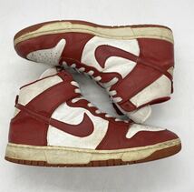 【29cm】1985s Vintage NIKE DUNK HIGH RED 1985年製 ヴィンテージ ナイキ ダンク ハイ オリジナル 箱無し レッド 2541_画像4