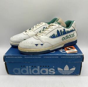 【11】1980s Vintage adidas CITY LINE LOW BCO AZUL VER 1980年代 ヴィンテージ アディダス シティーライン ロー ホワイト Korea製 2812