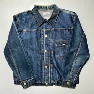 【40】TOLQ Trompe L’oeil Printed Jacket 1942 Type-1 T-Back トルク 転写プリント タイプ1 デニムジャケット Tバック (TA-2003) G1627