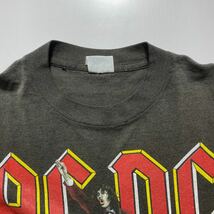 【L】80s Vintage AC/DC WORLD TOUR 88 Tee 80年代 ヴィンテージ エーシーディーシー ワールドツアー Tシャツ バンドTシャツ USA製 G1678_画像3