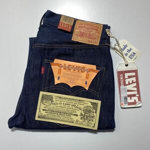 【32/36】新品 LEVI'S VINTAGE CLOTHING 501 Denim リーバイス ヴィンテージクロージング 66501-0008 BIG E USA製 1966年モデル G1708