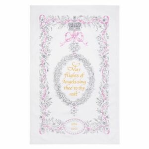 [ special price free shipping ] Britain .. Royal Collection official Elizabeth woman ... tea towel kitchen Cross Britain made Charles country ... type 