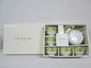 【0425o R691】 未使用 Guy Laroche ギラロッシュ コーヒー ティー カップ 5客 ポット ティーセット