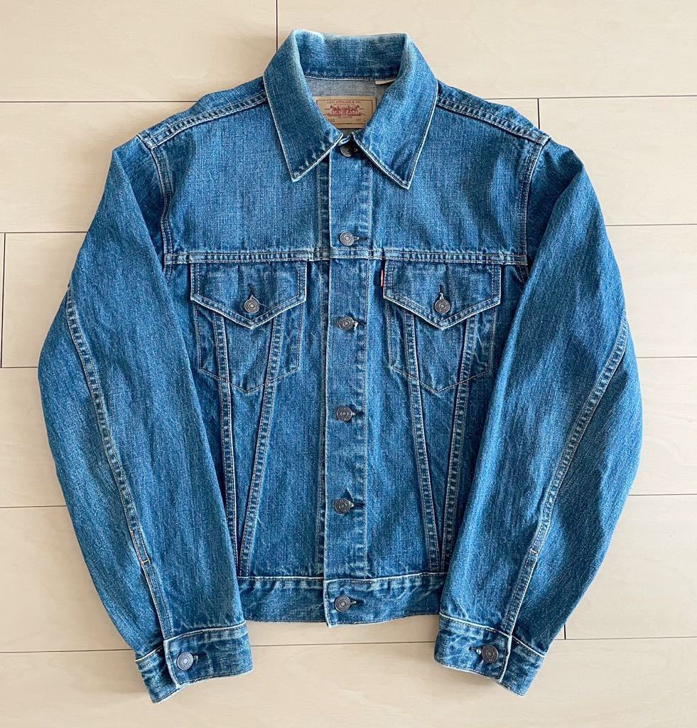 濃紺 美色◎60s ビンテージ 縦落ち◎Levi's 70505 初期 綿糸 スモールe