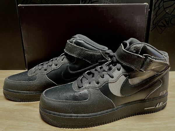 NIKE ナイキ エア フォース 1 MID '07 LX 30.0㎝ 新品 オフノワール/ブラック/ライトスモークグレー/オフノワール SNK837