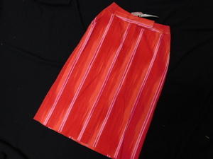 x17 ブランミュー blan miu 新品 27000円 ダイダイ染 スカート サイズ38