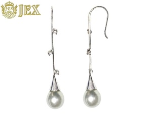 Akoya Pearl K18WG Akoya Pearl Diamond Piercing № 127617