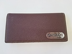 アウトドア OD0044 長財布 かぶせ チョコ 即決！【新品未使用】OUTDOOR 角シボ シンプル 良品 カッコイイ 在庫処分 格安 特価 セール LS