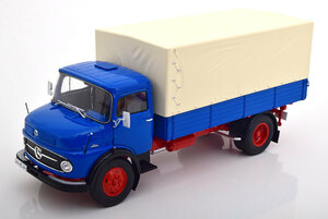 Schuco 1/18 Mercedes Benz L911 pick up with canvas top　ブルー　メルセデス　ベンツ　シュコー