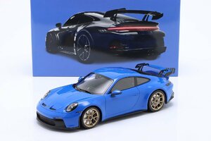 minichmaps 1/18 Porsche 911 (992) GT3 2021 shark blue / golden rims　ポルシェ　ミニチャンプス
