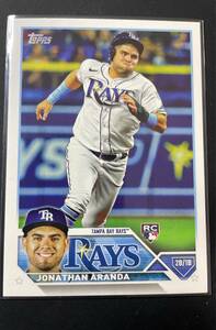 【Jonathan Aranda】MLB 2023 Topps Series 1 Baseball Card 【RC】【ジョナサン・アランダ】