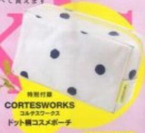 Look!s　付録　CORTESWORKS　コルテスワークス　ドット柄　コスメポーチ　Looks　ルックス