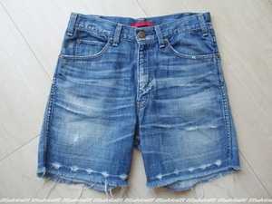 完売 RED CARD “cutoff short denim pants” カットオフ ショートデニムパンツ 25 レッドカード