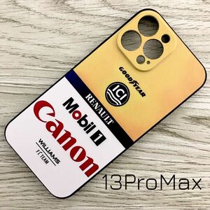 キヤノン ウィリアムズ ルノー iPhone 13 Pro Max ケース F1 Williams FW14 キャノン マンセル パトレーゼ セナ スマホ