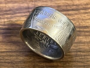 モルガン コイン レプリカ リング 1899年 銀貨 1ドル銀貨 モーガン morgan シルバー カントリーウエスタンバイカーインディアンジュエリー