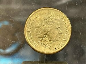 フリーメイソン コイン 硬貨 オーストラリア アボリジニー 2ドル 2009年 フリーメーソン 秘密結社 アノニマス 米軍 エリザベス女王