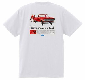 アドバタイジング フォード Ｔシャツ 748 白 1967 サンダーバード ギャラクシー ファルコン フェアレーン マスタング ランチェロ f150 ltd