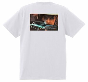 アドバタイジング フォード Ｔシャツ 724 白 1969 サンダーバード トリノ フェアレーン マスタング シェルビー