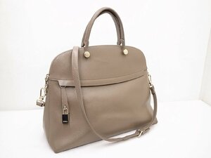 [FURLA] Furla pie pa- leather 2WAY Cross body handbag tote bag shoulder 