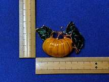 パンプキンのブローチ　ハロウィーン かぼちゃ /送料120円～_画像2