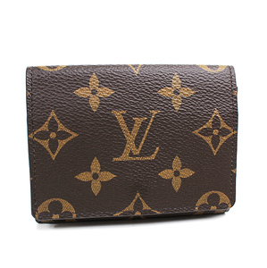 ルイヴィトン 名刺入れ カード入れ カードケース　アンヴェロップ モノグラム パスケース 定期入れ　美品　M63801　LOUIS VUITTON　q686