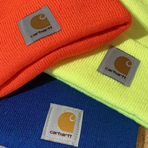 Carhartt WIP ニットキャップ ビーニー 帽子 オレンジ イエロー ブルー