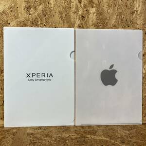 apple XPERIA Sony Smartphone A4 クリアファイル 2枚セット アップル エクスペリア ソニー スマートフォン