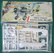 【希少 未開封】AIRFIX HENSCHEL 123A-1 1/72 ドイツ 空軍 ヘンシェル Hs 急降下 爆撃機 プラモデル 希少 レア 年代物 当時物 海外 キット _画像1