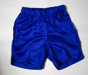  gym uniform * quarter pants jersey short bread blue 140 new goods unused prompt decision!