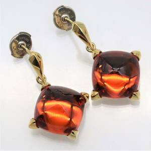  beautiful goods baccarat metichi swing earrings red mirror verumeiyu crystal 