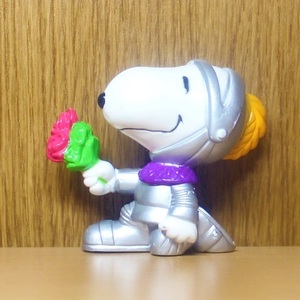 スヌーピー　フィギュア　騎士　花束　PVC　トイ　アメトイ　ピーナッツ　SNOOPY