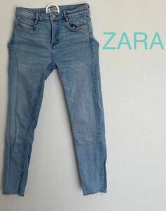 ZARA デニムパンツ ストレッチデニム　ローライズ　　Sサイズ