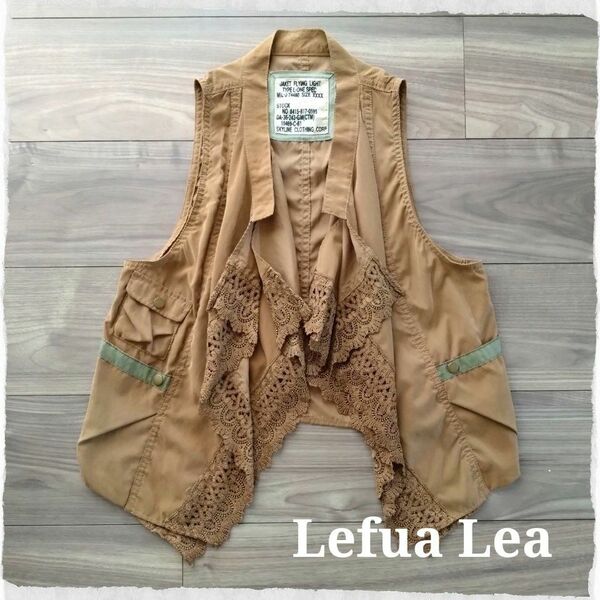 ●Lefua lea● レース デザイン ジレ