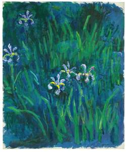 Art hand Auction Nouvelle technique spéciale Iris de Monet, impression de haute qualité dans un cadre en bois avec trois caractéristiques majeures, dont le traitement photocatalytique. Prix spécial 1980 yens (frais de port inclus) Achetez-le maintenant, Ouvrages d'art, Peinture, autres