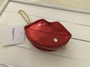 ! franc franc bag charm eko-bag lip red!