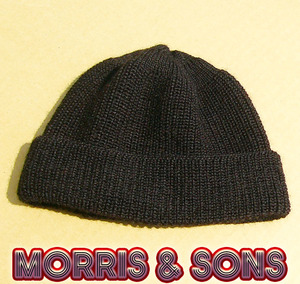 即決■MORRIS & SONS■黒いダンディなライオン顔cap■古着