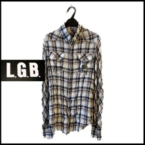 ■LGB■メンズ　SHIRT-G/STD/M　シャツG　チェックシャツ l.g.b. ifsixwasnine ルグランブルー エルジービー ジャケット ルグランブルー