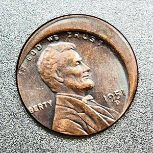 リンカーン 1セント 1951年 エラーコイン　ウィートペニー　麦ペニー　レプリカコイン